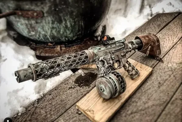 camo ar15 pistol build with carbon fiber handguard and custom upper and lower